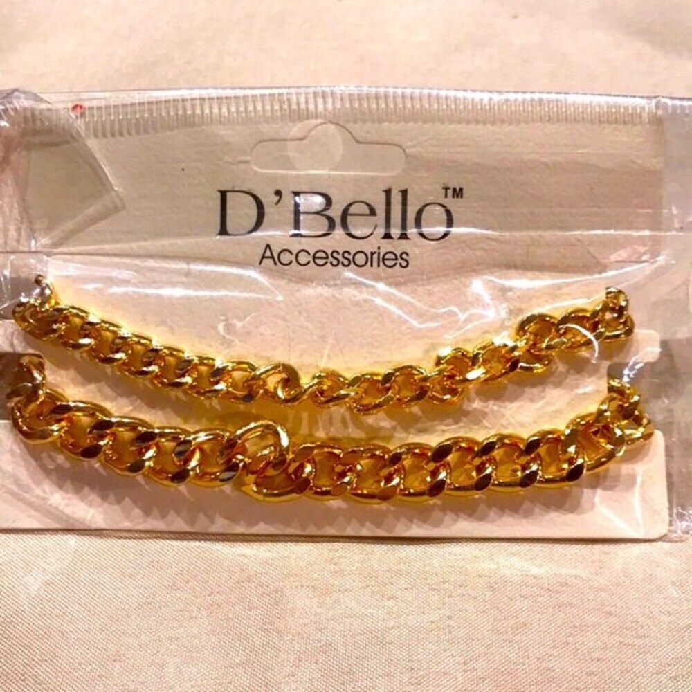 D'Bello Chain Link Necklace Gold-tone